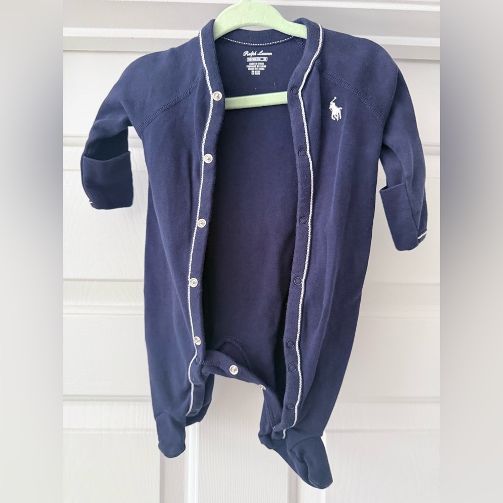 Polo Ralph Lauren newborn snap onesie